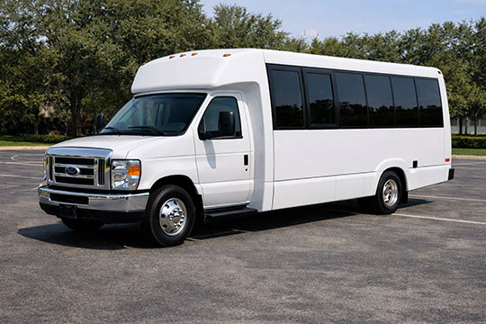 18-passenger minibus available for charter in Sterling Heights, MI