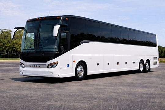 56-passenger charter bus available for charter in Sterling Heights, MI